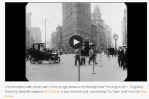 Video of 1911 new York